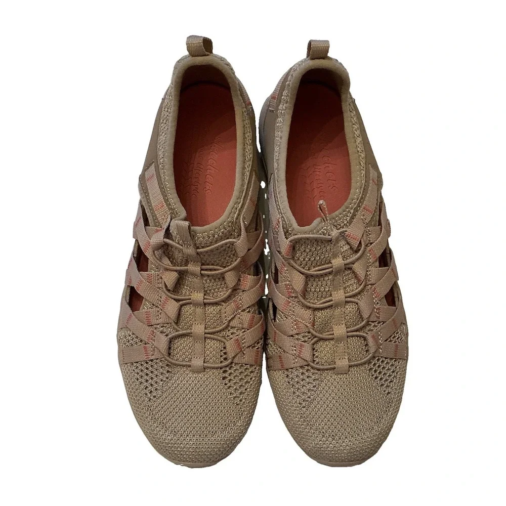 Skechers Reggae Fest Neap Outdoor Lifestyle Shoes Women's Size 8.5 Taupe Slip On